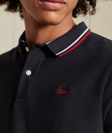 Organic Cotton Short Sleeve Tipped Polo Shirt Image 3