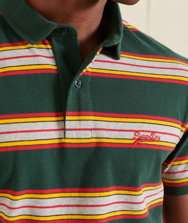 Organic Cotton Academy Stripe Polo Shirt Image 4