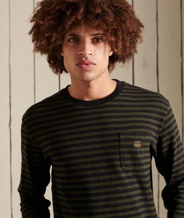 T-shirt rayé à manches longues Workwear. Image 4
