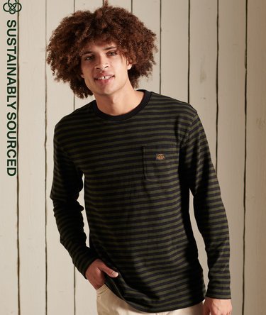 T-shirt rayé à manches longues Workwear. Image 1