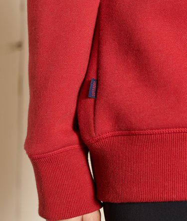 Sweat ample à col tunisien zippé et logo brodé Image 3