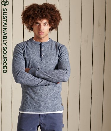 Organic Cotton Long Sleeve Henley Top Image 1