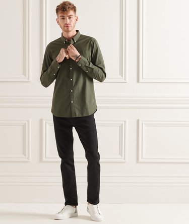 Organic Cotton Micro Check Shirt Image 7