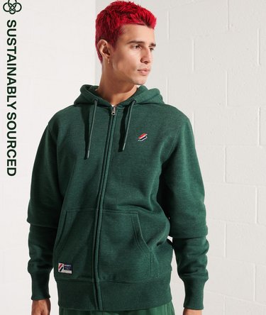 Code Essential hoodie van biologisch katoen met rits Image 1