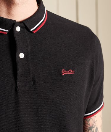 Organic Cotton Short Sleeve Tipped Polo Shirt Image 4