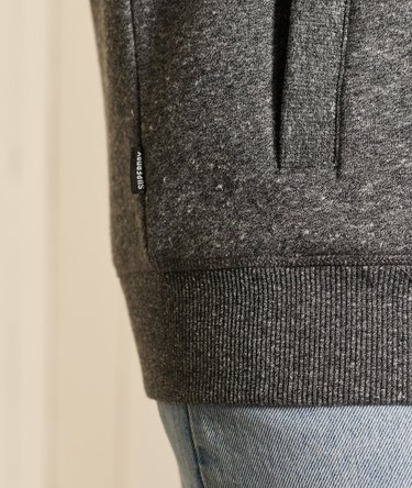 Loose Fit Vintage Logo Embroidered Zip Track Top Image 3