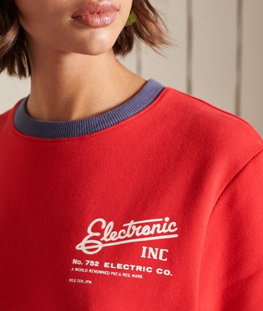 Klassisches American Sweatshirt in Übergröße mit Core-Logo Image 2