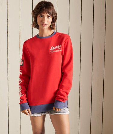Klassisches American Sweatshirt in Übergröße mit Core-Logo Image 1