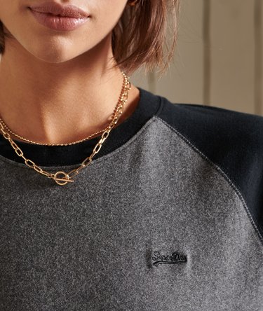 Organic Cotton Loose Fit Vintage Baseball Top Image 2