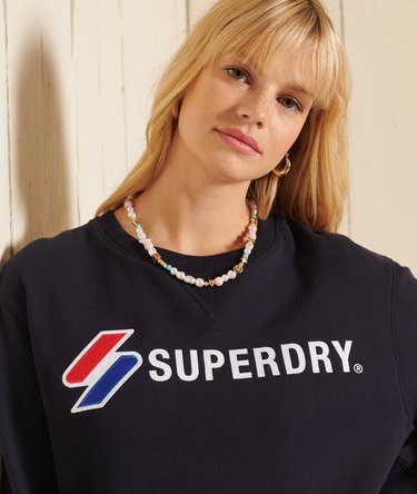 Code Sweatshirt in Übergröße mit Rundhalsausschnitt und Applikation Image 2