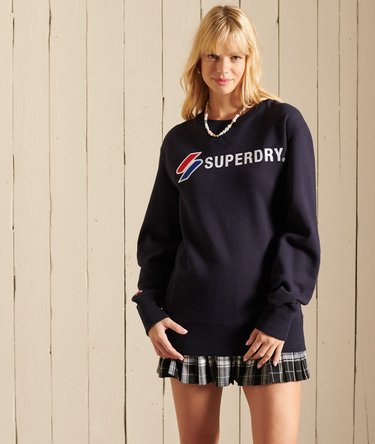 Code Sweatshirt in Übergröße mit Rundhalsausschnitt und Applikation Image 1