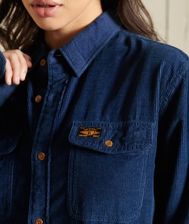 Boyfriend-mallinen Trailsman-vakosamettipaita Image 2