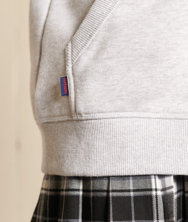Loose Fit Vintage Logo Baseball Zip Hoodie Image 3
