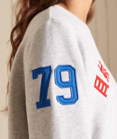 Oversized Vintage Logo Source Crew Sweatshirt Image 3