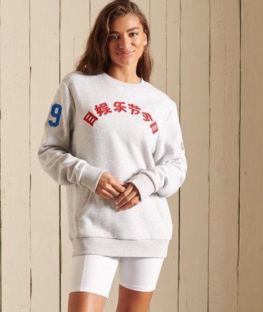 Oversized Vintage Logo Source Crew Sweatshirt Image 1