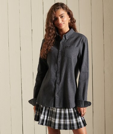 Organic Cotton Studios Oversized Flannel Shirt Image 1