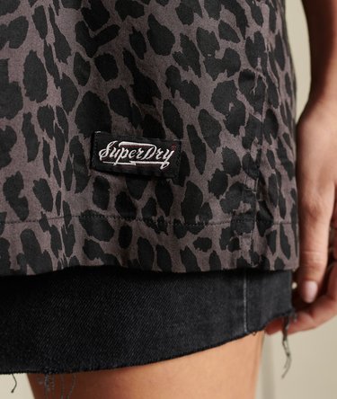 Oversized Boho Print Shirt Image 3