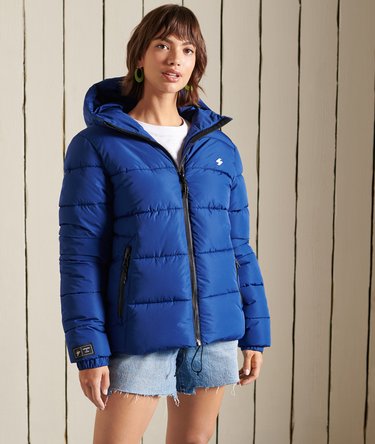 Sports Steppjacke mit Kapuze in Übergröße Image 1