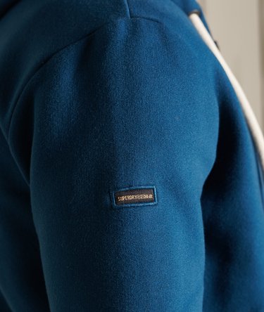 Sweat &agrave; capuche zipp&eacute; ton sur ton Vintage Logo Image 5