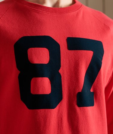 Lang&aelig;rmet Vintage Logo top med raglan&aelig;rmer Image 3