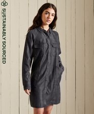 Tencel Oversized Shirt Dress