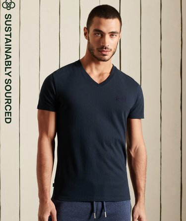 T-shirt Essential Logo z dekoltem w serek z bawełny ekologicznej Image 1