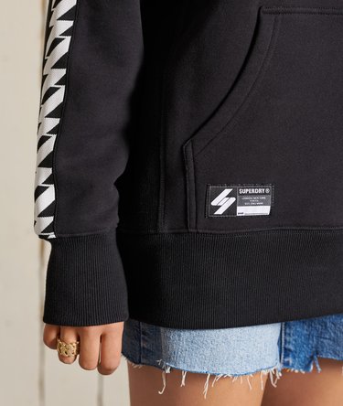 Code Logo Tape Oversized Hoodie Image 3