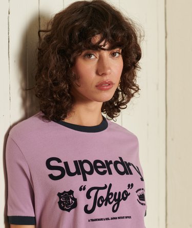 Camiseta ribeteada con logotipo Core American Classics Image 3
