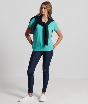 Organic Cotton Pocket V-Neck T-Shirt Image 2