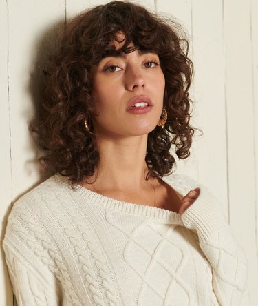 Premium Cable Crew Jumper Image 5