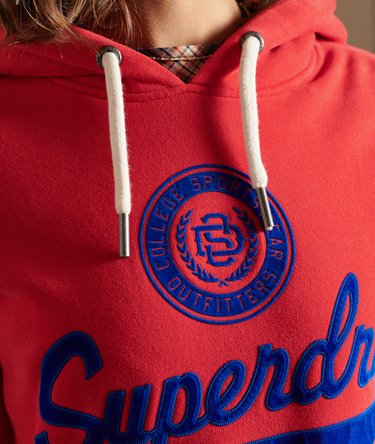Script Style College Hoodie Image 7