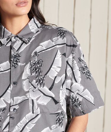 Oversized Boho Print Shirt Image 2