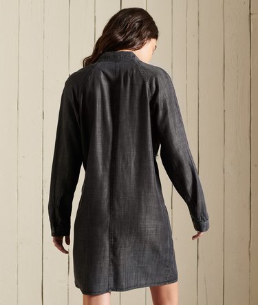 Tencel Oversized Shirt Dress Image 3