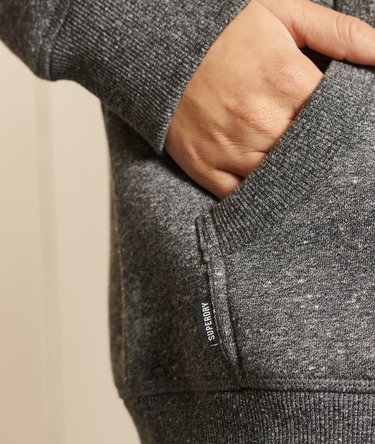 Organic Cotton Loose Fit Vintage Logo Zip Hoodie Image 3