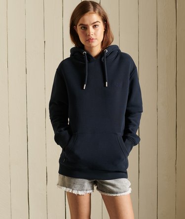 Loose Fit Vintage Logo Embroidered Hoodie Image 1