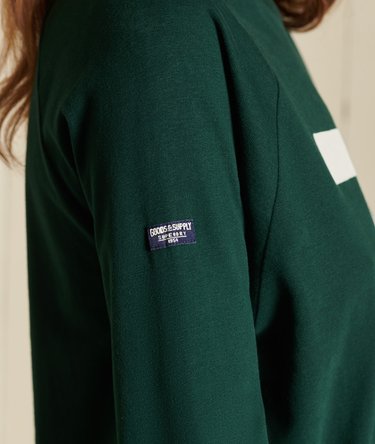 Loose Fit Vintage Logo Raglan Long Sleeved Top Image 3