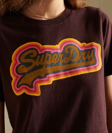 Vintage Logo T-shirt met regenboogkleuren Image 4