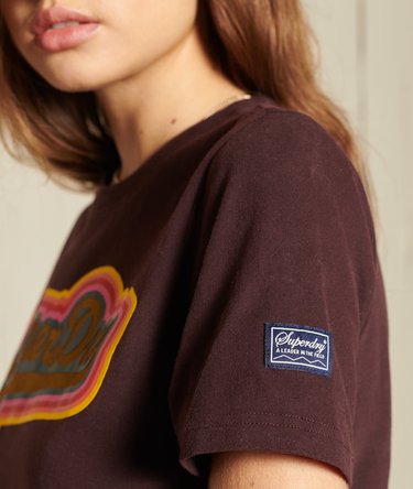 Vintage Logo T-shirt met regenboogkleuren Image 5