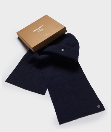Set con berretto e guanti in cashmere in confezione regalo Image 1