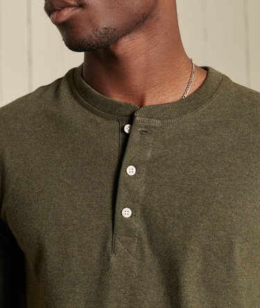 Organic Cotton Long Sleeve Henley Top Image 3