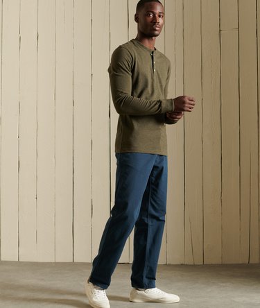 Organic Cotton Long Sleeve Henley Top Image 2