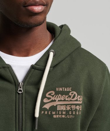 Vintage Logo Tonal Zip Hoodie Image 2