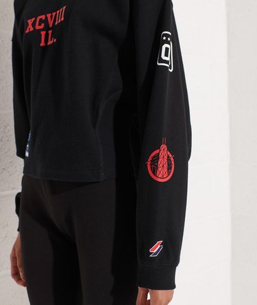 Sudadera de cuello redondo con manga murci&eacute;lago Varsity Arch Image 4