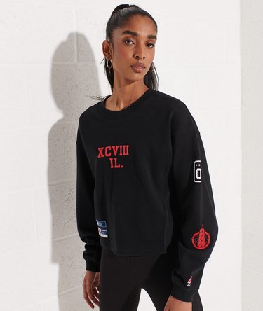 Sudadera de cuello redondo con manga murci&eacute;lago Varsity Arch Image 1