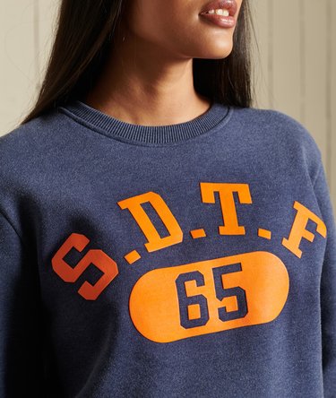 Oversized Track & Field Crew Sweatshirt Image 2