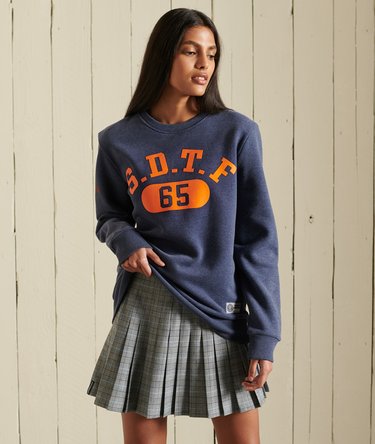 Oversized Track & Field Crew Sweatshirt Image 1