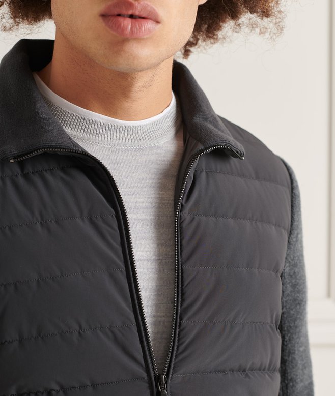 Studios Padded Knit Mix Jacket
