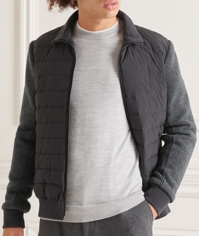 Studios Padded Knit Mix Jacket