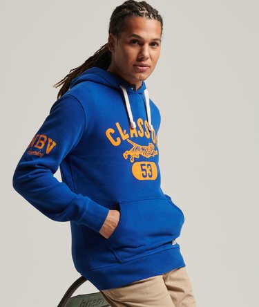 Vintage Script Style Collegiate Hoodie Image 5