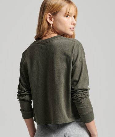 Vintage Long Sleeve Crop Top Image 2